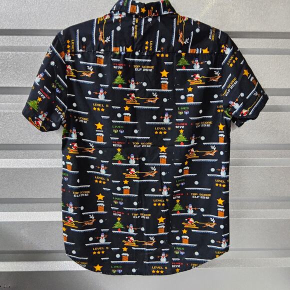 Denim & Flower Ricky Singh HolyJoly Men's Small Gamer Button-up Short Sleeve‎ - Picture 3 of 5